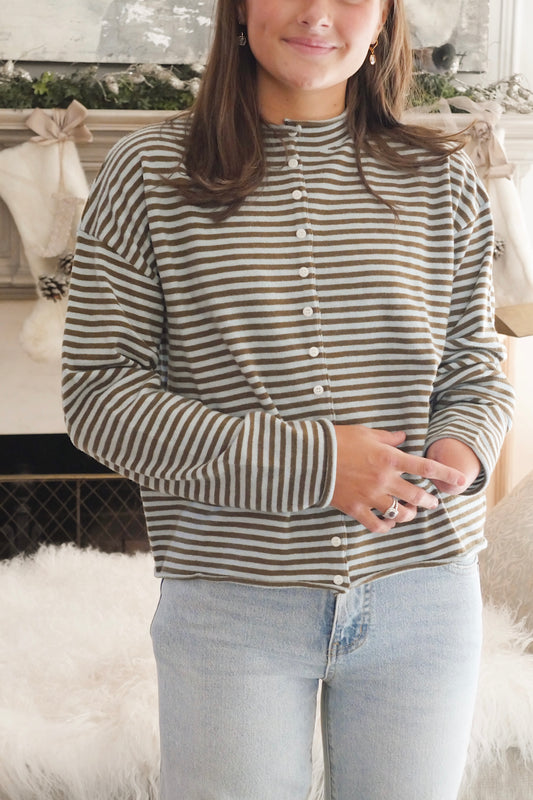 The Sunday Stripes - Blue and Brown