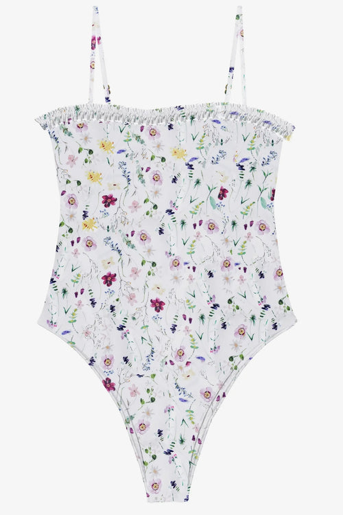 Caroline One Piece In White Floral
