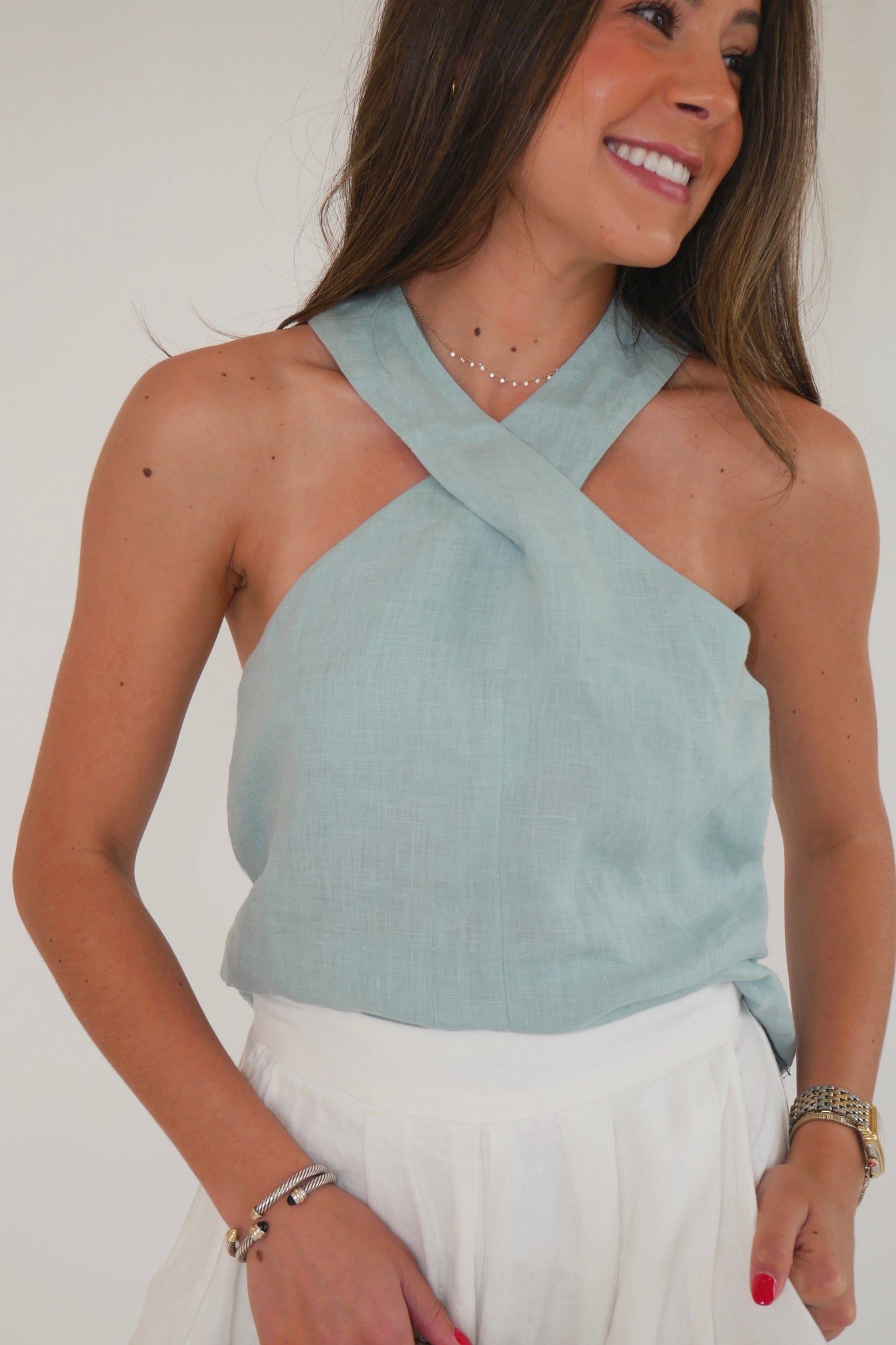 Santander Linen Blouse