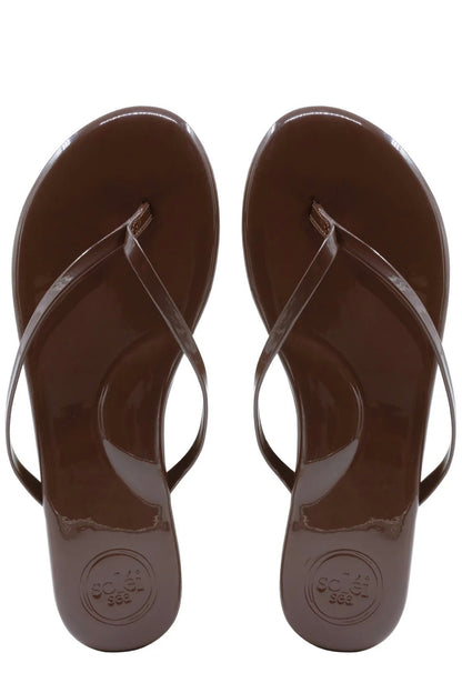 INDIE - CHOCOLATE PATENT SANDAL