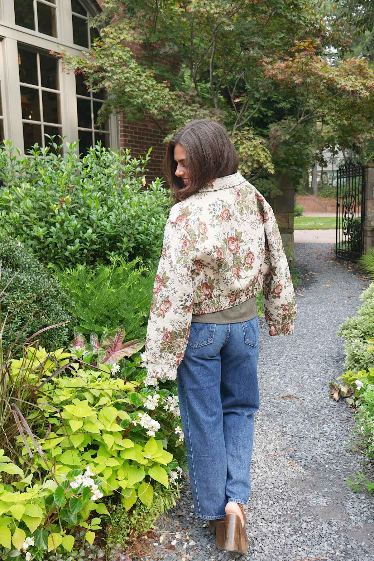 Floral Bomber Jacket