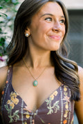 Green 18K Gold Necklace