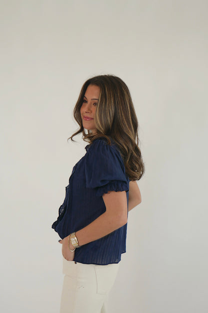 MISA Blouse - Navy
