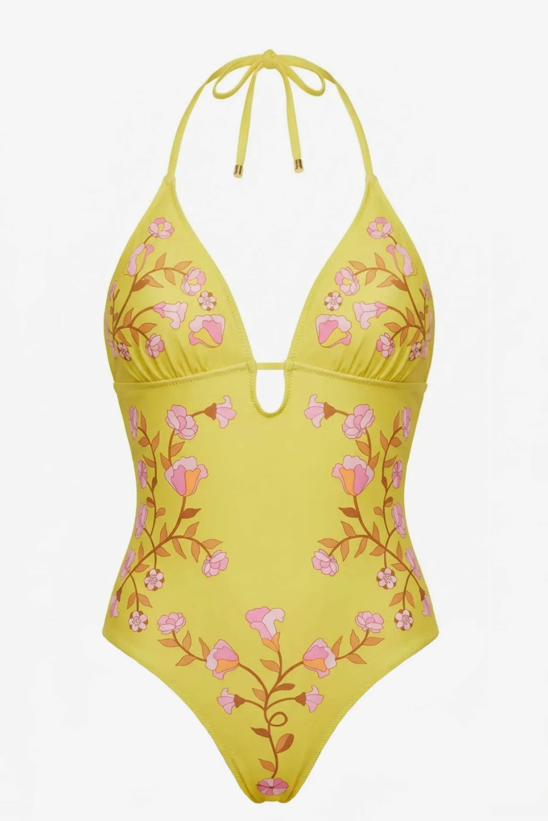 Reversible Bloom one piece yellow