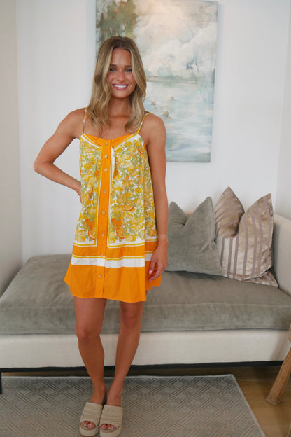 Orange Blossom Mini Dress
