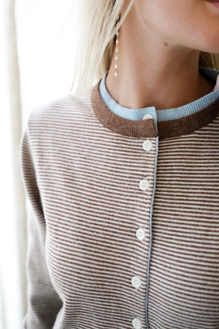 The Saturday Stripes Cardigan