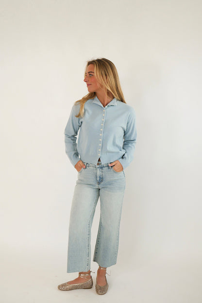 The Hannah Cardigan - Baby Blue
