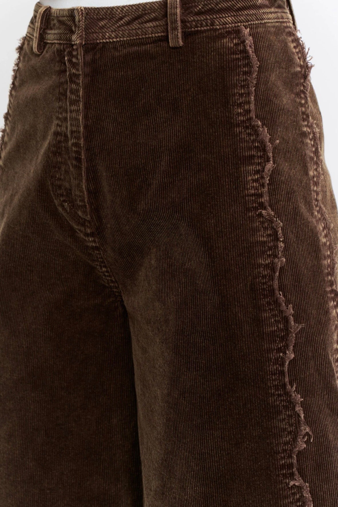 Wide-Leg Cordurory High Rise Pants