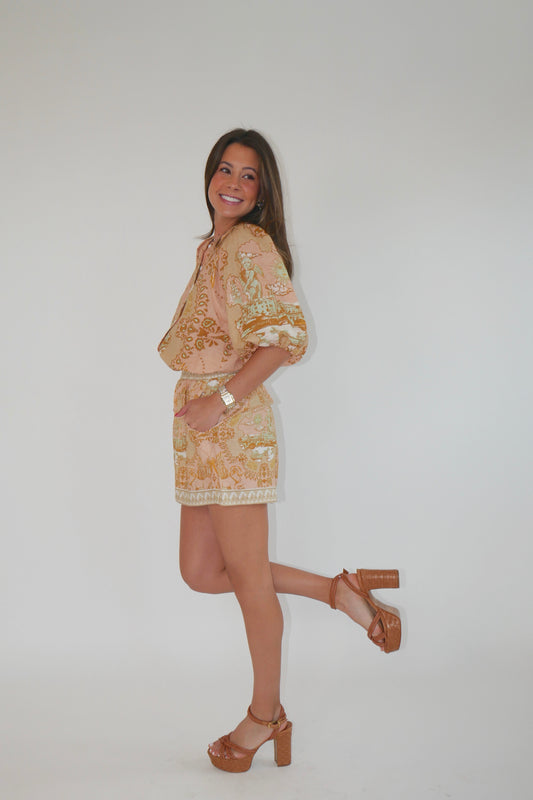 The Balloon Italian Coast Rose Blouse