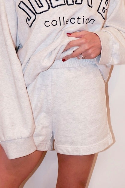 JULIA B. SWEAT-SHORTS - HEATHER GRAY