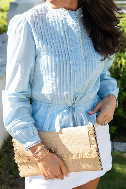 Mira Blouse - Bird Blue