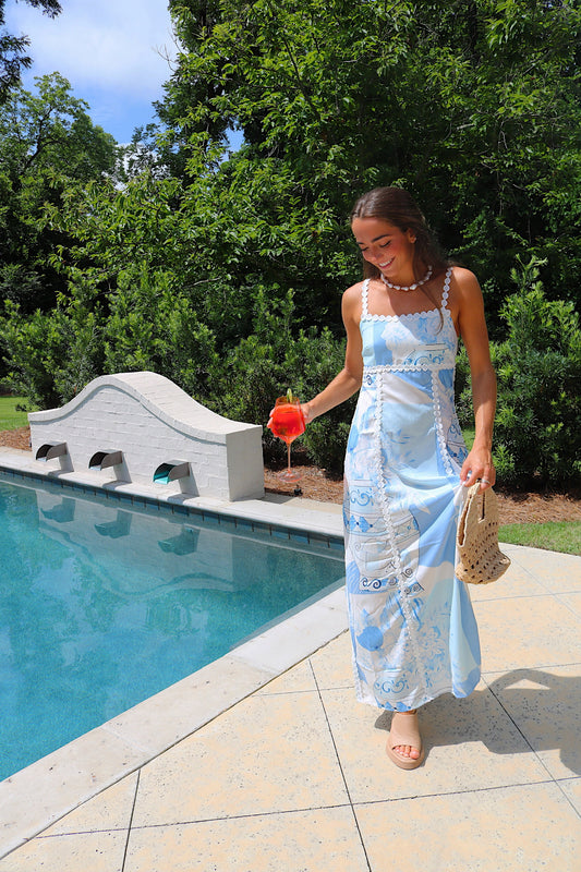 The Costal Blue Maxi Sundress