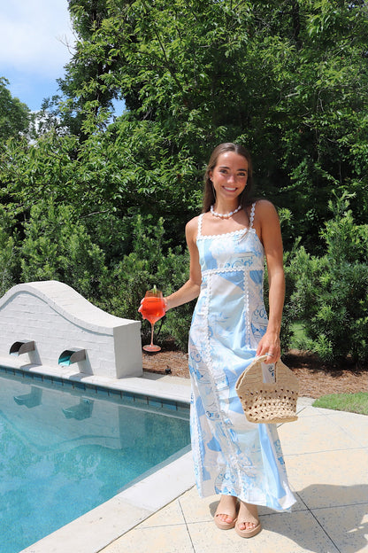 The Costal Blue Maxi Sundress