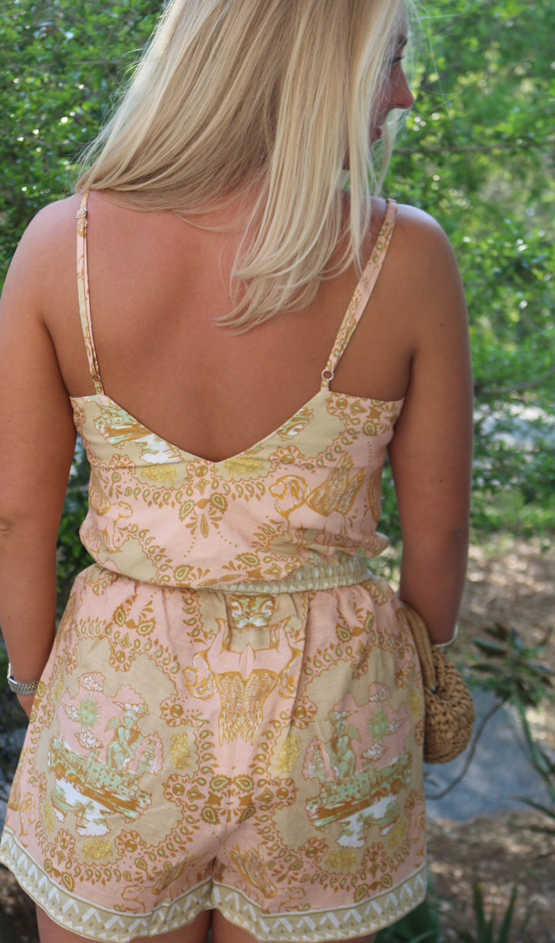 Italian Coast Rose Tank Top