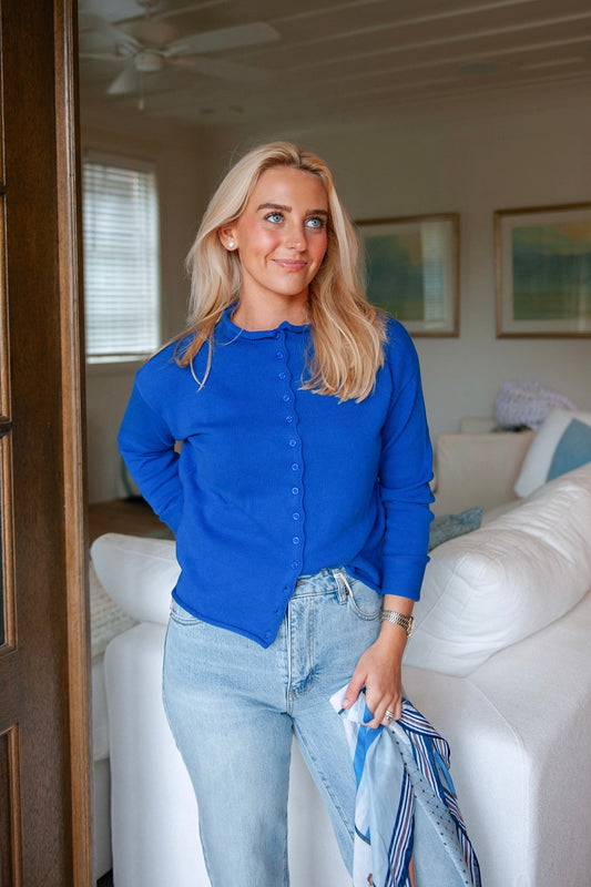 The Royal Blue Rachel Cardigan