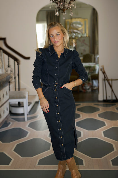 Pageant Blue Denim Top