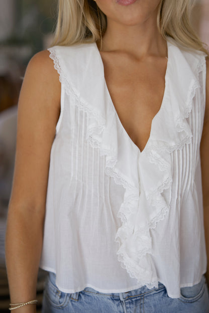 The Liz Tank In White