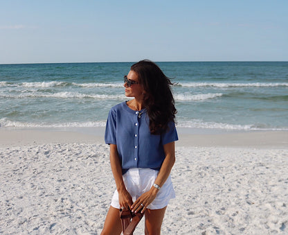 The Louise Blue Cardigan