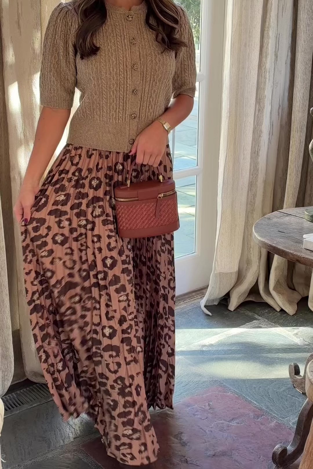 Cheetah Maxi Skirt